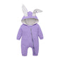 New Born Baby Rompers Purple Rabbit