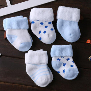 Organic Baby Girl Socks - 5 Pair