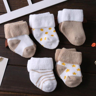 Organic Baby Boy Socks - 5 Pair