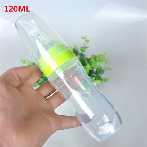 Silicone Baby Bottle With Spoon 120ML