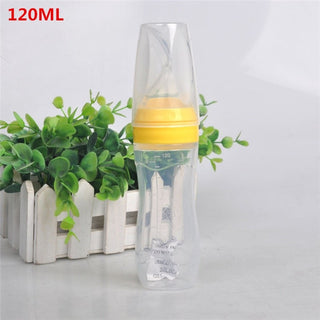 Silicone Baby Bottle With Spoon 120ML