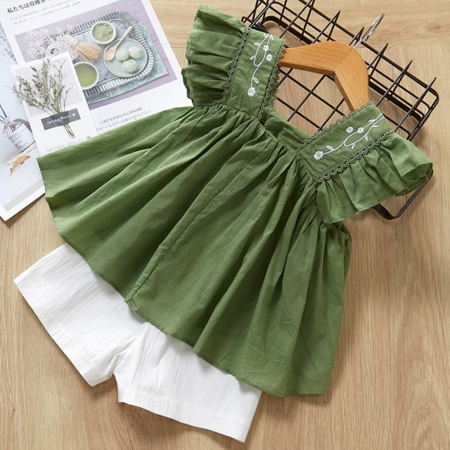 Girls  Casual Green Bundle