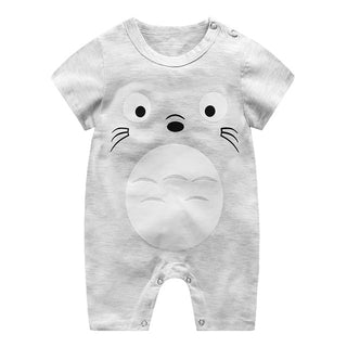 Organic Cartoon Mole Baby Summer Bodysuit