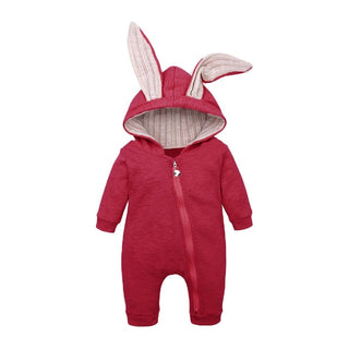 New Born Baby Rompers Red Rabbit