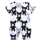 Organic Cartoon Bear Baby Summer Bodysuit