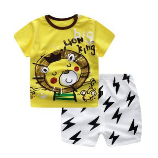 Organic Baby Boy T-shirt + Shorts - BigLion Bundle