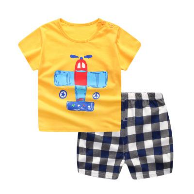 Organic Baby Boy T-shirt + Shorts - Plane Bundle