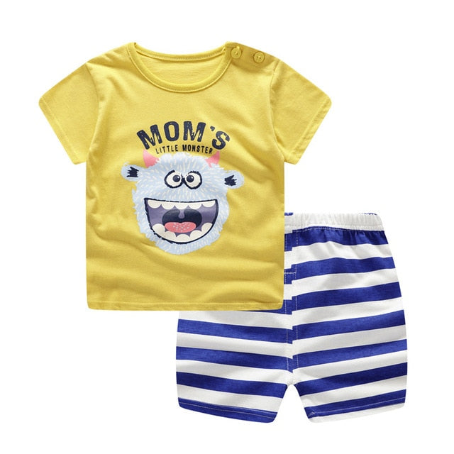 Organic Baby Boy T-shirt + Shorts - MLM Bundle